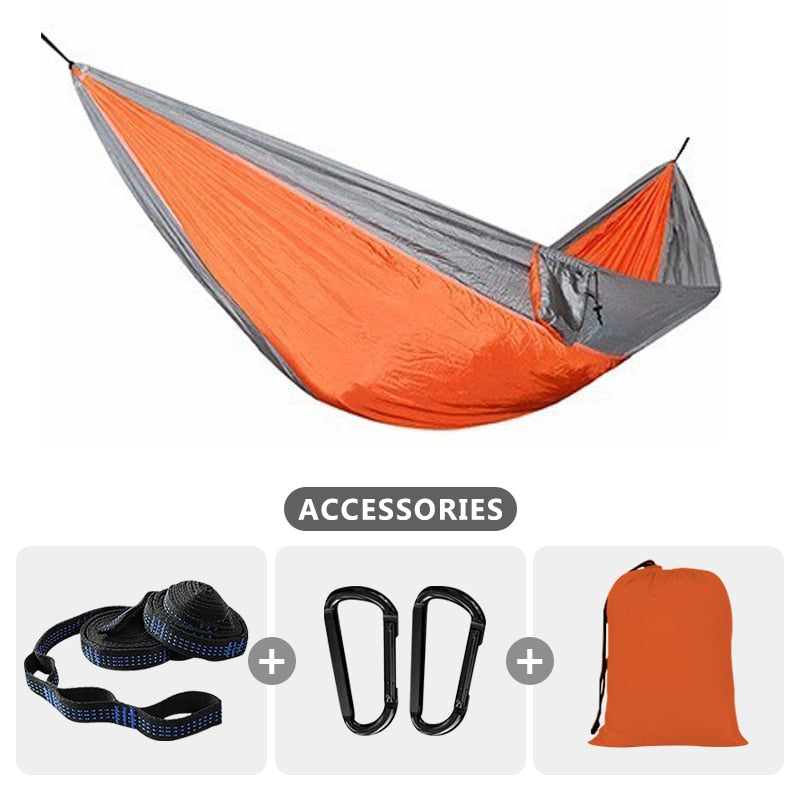 Camping Hammock For Single 220x100cm Outdoor Hunting Survival Portable Garden Yard