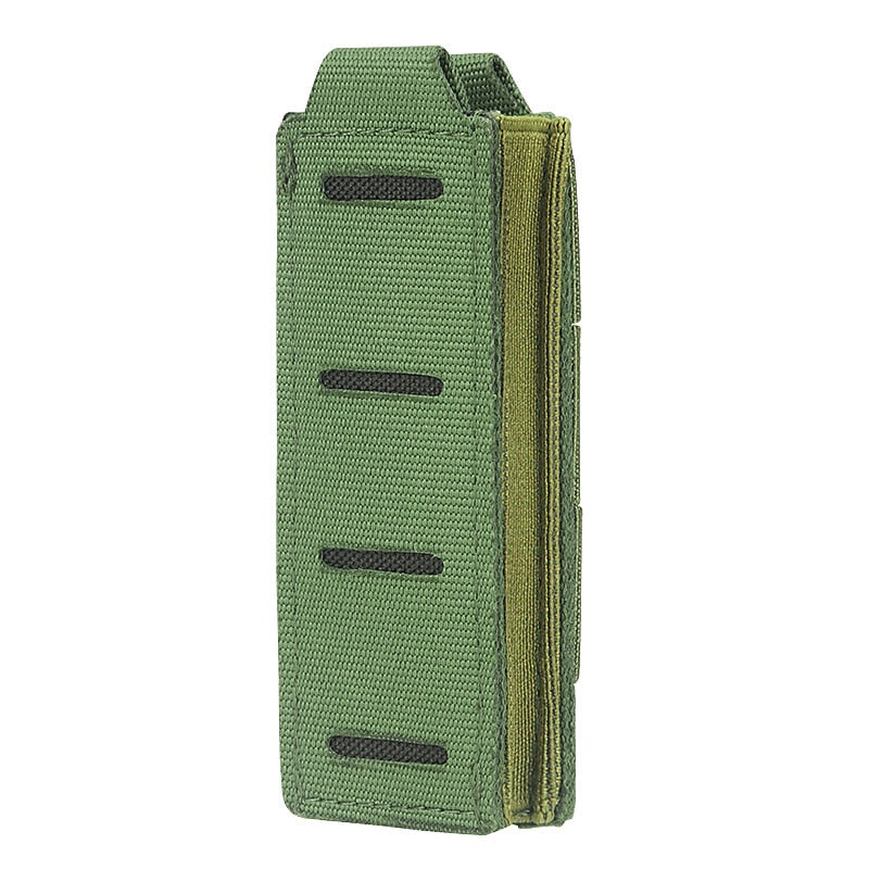 9mm Magazine Pouch Single Mag Holder Military Universal Laser Cut Flashlight Pouch Knife