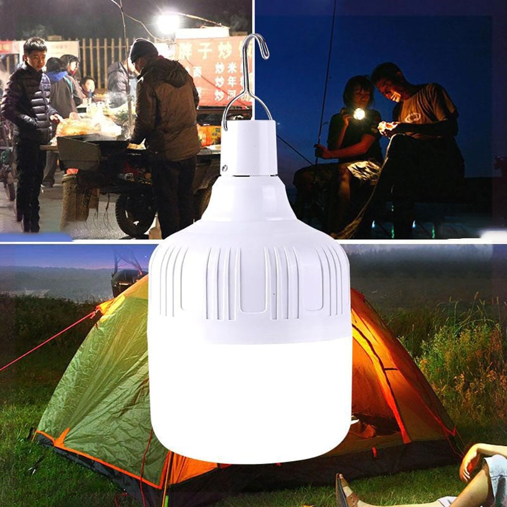 Camping Lights Rechargeable lamp Led Light Lantern Emergency Bulb High Power Tents Lighting