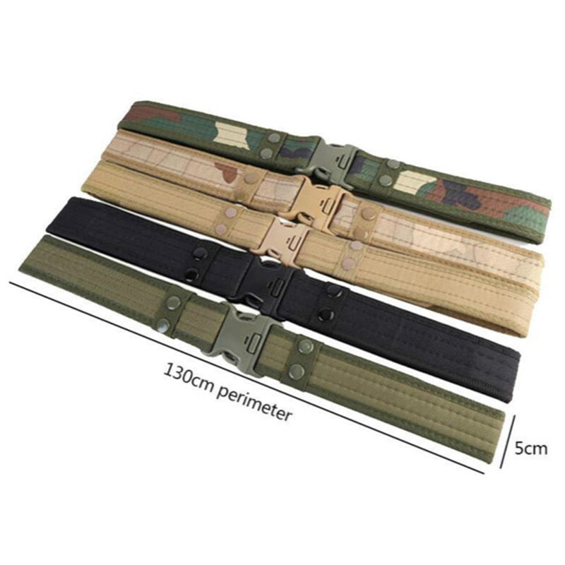 2022 New Army Style Combat Belts Quick Release Tactical Fashion Men Canvas Waistband