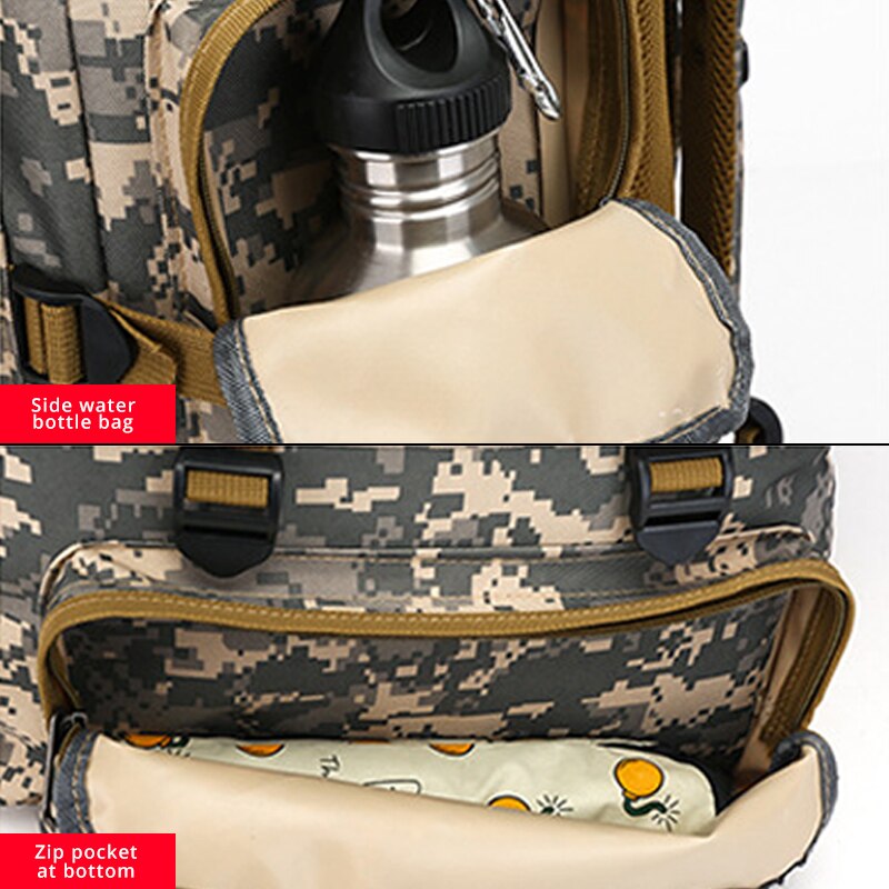 Outdoor Camouflage Backpack Men Large Capacity Waterproof Outdoor Military Backpack Bag