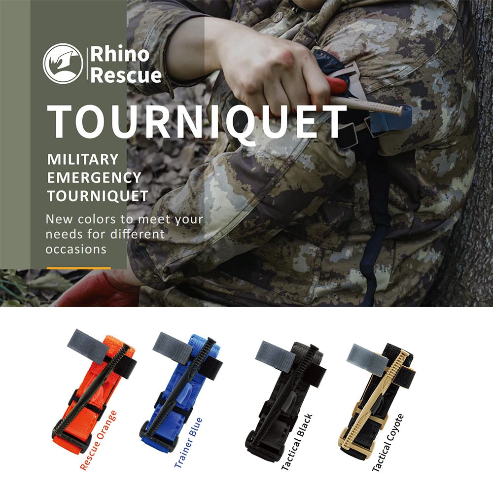 Rhino Rescue Military Tourniquet Medical Autdoor Emergency Tactical Fast Hemostasis Easy