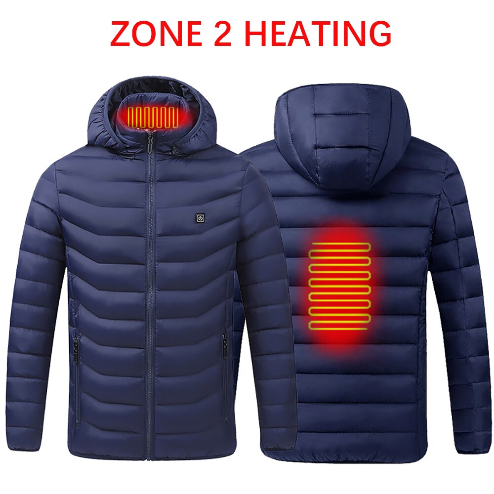 11 Areas Heated Jacket USB Men's Women's Winter Outdoor Electric Heating Jackets