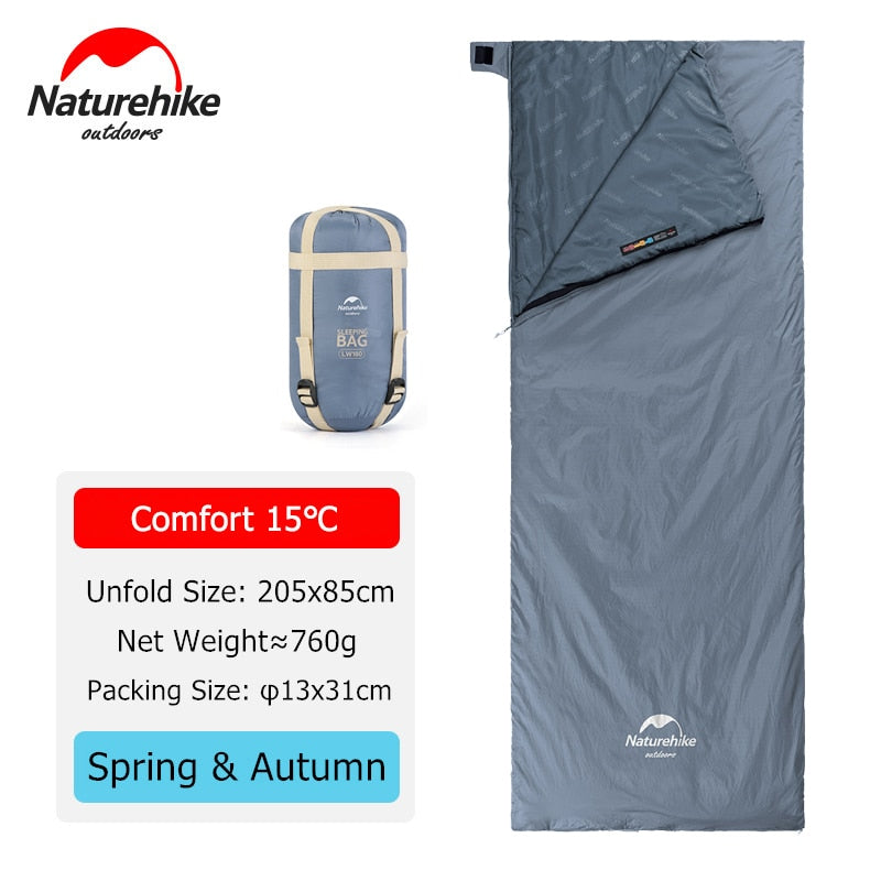 Naturehike Sleeping Bag Ultralight Waterproof Cotton Summer Hiking Camping