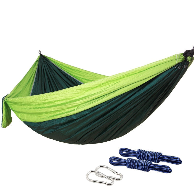 Color Matching Hammock Outdoor Camping Ultra Light Portable Hammock for Double Person Swing