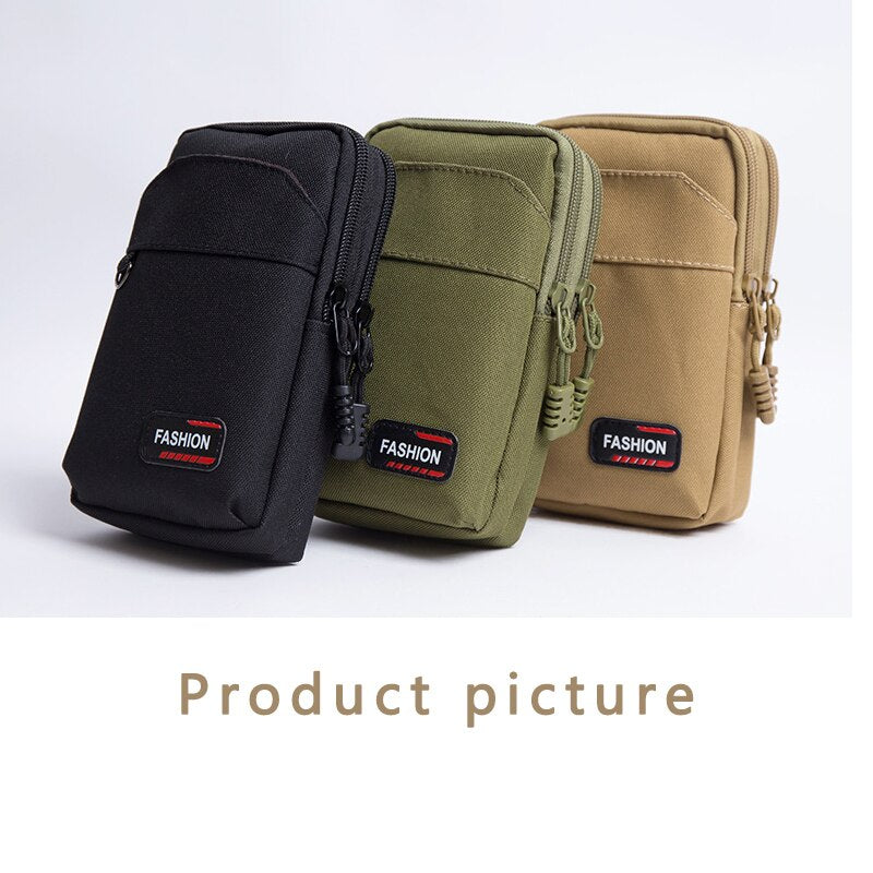 Nylon Tactical Bag Outdoor Molle Military Waist Fanny Pack Men Phone Pouch Camping