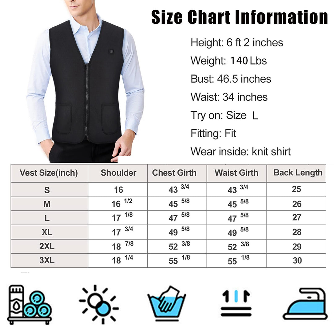 Lightweight Heated Vest for Men Women Electric Heating Vest for Outdoor Camping Hiking