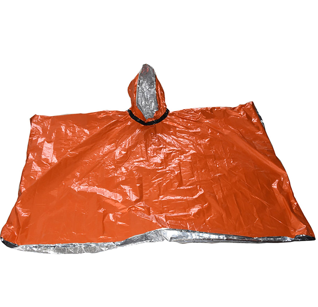 Raincoat Aluminum Film Disposable Poncho Cold Survival Tool Camping Equipment