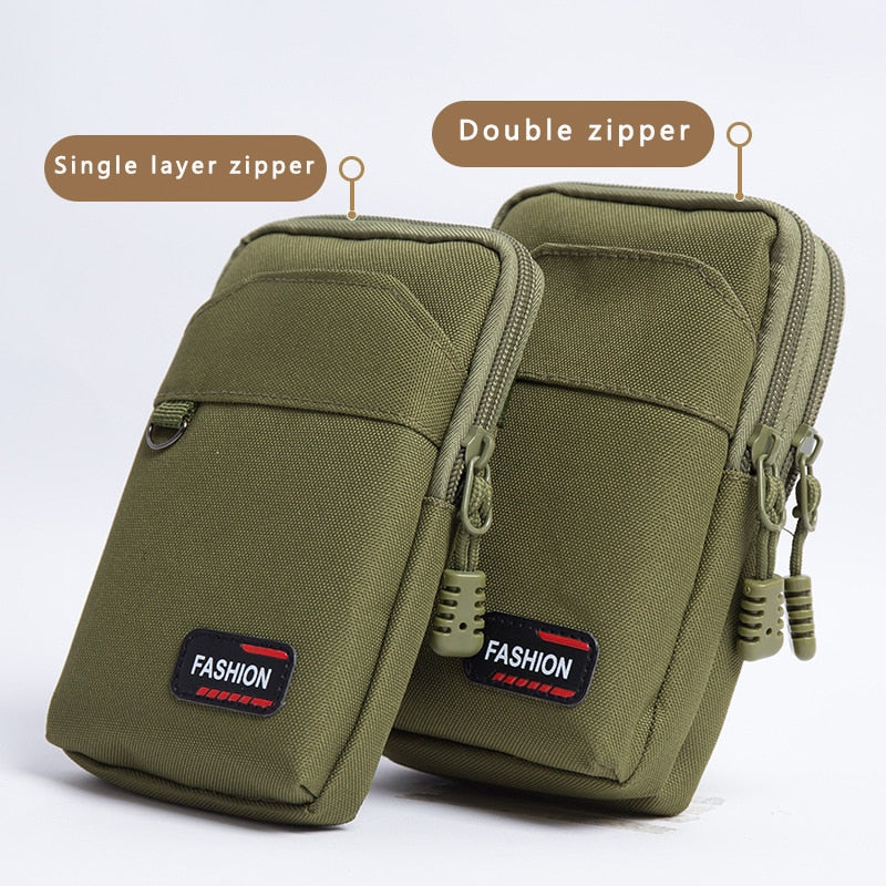 Nylon Tactical Bag Outdoor Molle Military Waist Fanny Pack Men Phone Pouch Camping