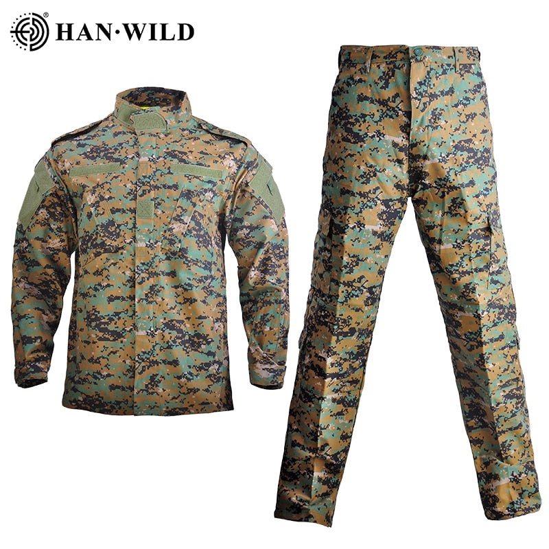 Military Uniform Tactical Airsoft Paintball Hunting Suit Men Clothing Outfit Combat Camouflage