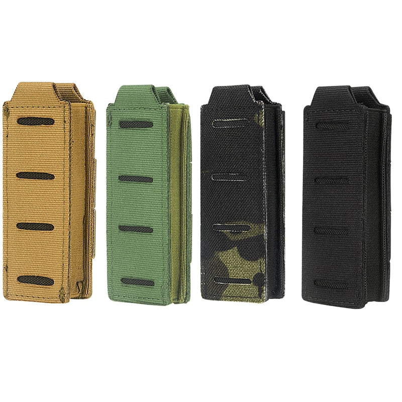 9mm Magazine Pouch Single Mag Holder Military Universal Laser Cut Flashlight Pouch Knife