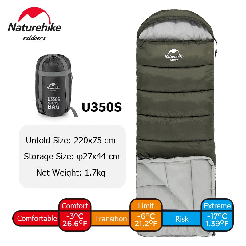 Ultralight Waterproof Sleeping Bag Cotton Quilt Portable Envelope