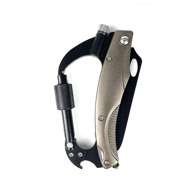 Camping 7-in-1 Pocket Multitool with Knife carabiner Bottle Opener Multi-tool Survival Multi-tool