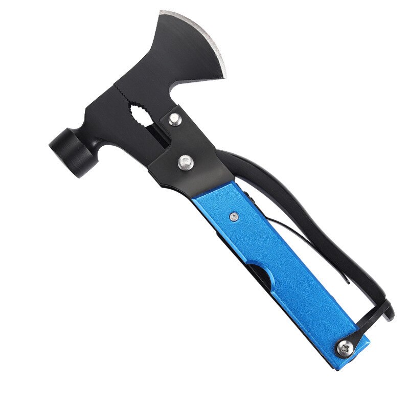 Safety Axe Hammer Multifunctional Ax Pliers Saw Wrench Corkscrew Cutter Combination