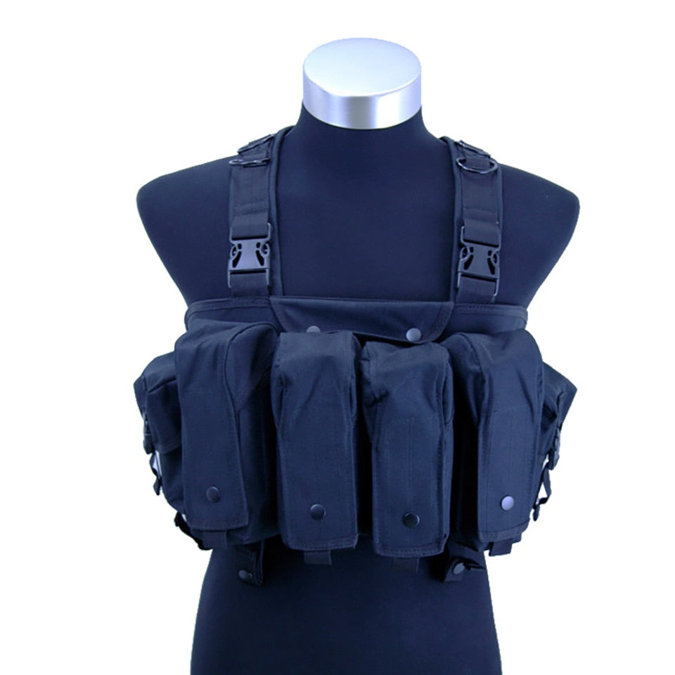 High Quality Outdoor Tactical Chest Rig Airsoft Hunting Vest Molle Pouch Simple Military