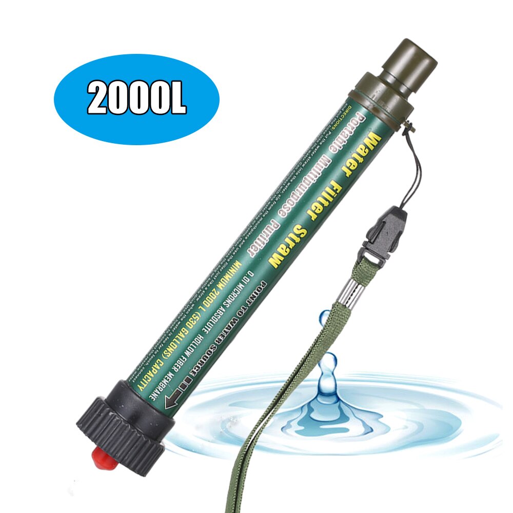 2000L Outdoor Water Filter Straw Water Purifier Filtration System Ultrafiltration Film Design