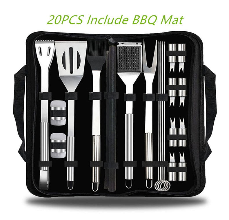 BBQ Tools Set Barbecue Utensil AccessoriesThermometer Barbeque Grilling Outdoor Gril Tools