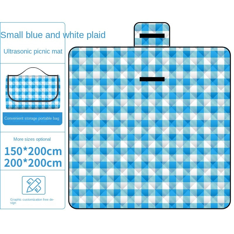 Pad Ultrasonic Picnic Mat Thickened Waterproof Beach Blanket Camping Tent Grassland Mat Outdoor