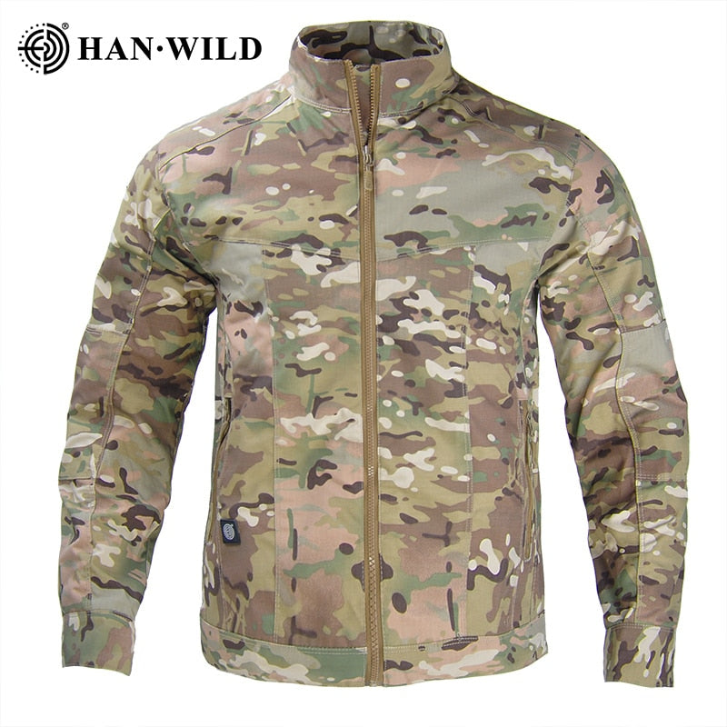 Fashion Military Jacket Men Tactical Waterproof Army Camouflage Hunting Clothes Airsoft