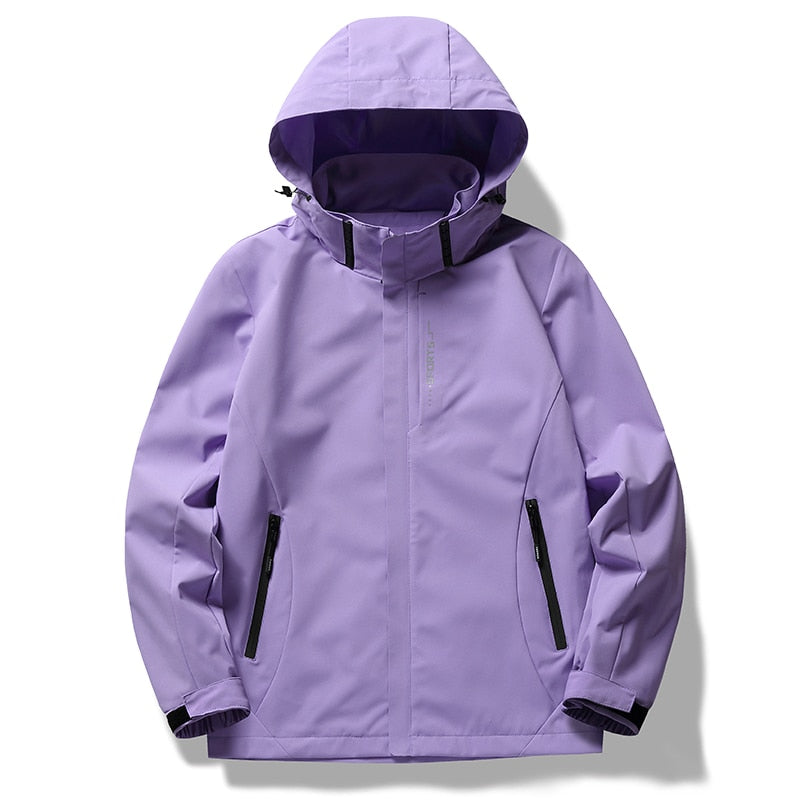 Hiking Jackets Women Men Waterproof Clothes Reflective Windbreaker Hunting Camping