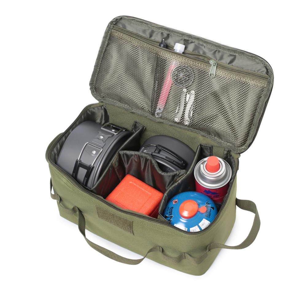 Camp MOLLE Pouch Outdoor Camping Storage Bag Basket Gas Stove Canister Pot Carry Bag