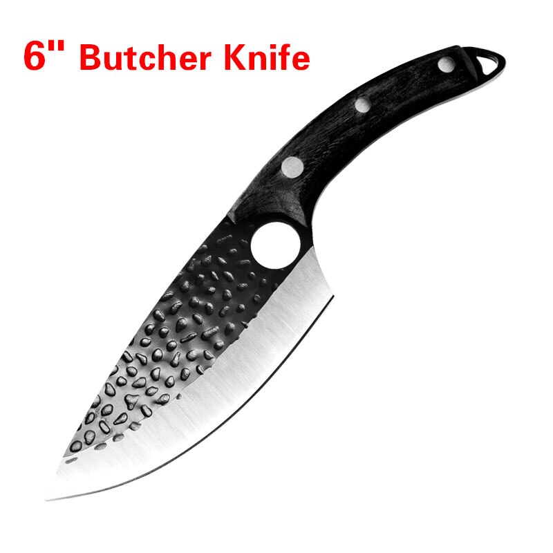 5CR15 Damascus Kitchen Hunting Knife Stainless Steel Boning Meat Cleaver Outdoor