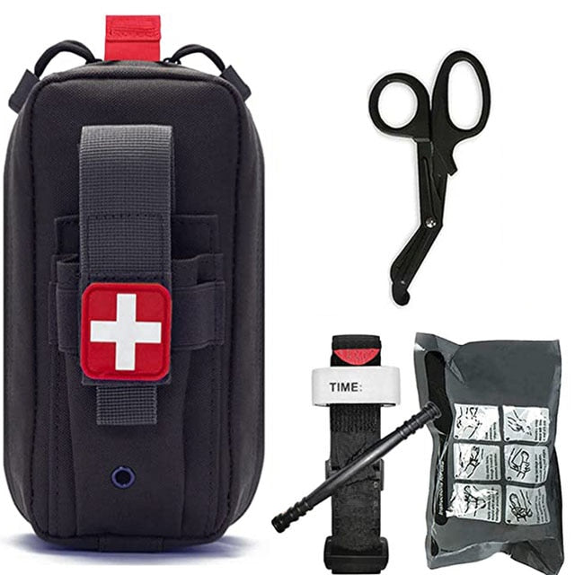 Tactical Survival First Aid Kit Molle Outdoor Gear Emergency Kits Trauma Bag Camping