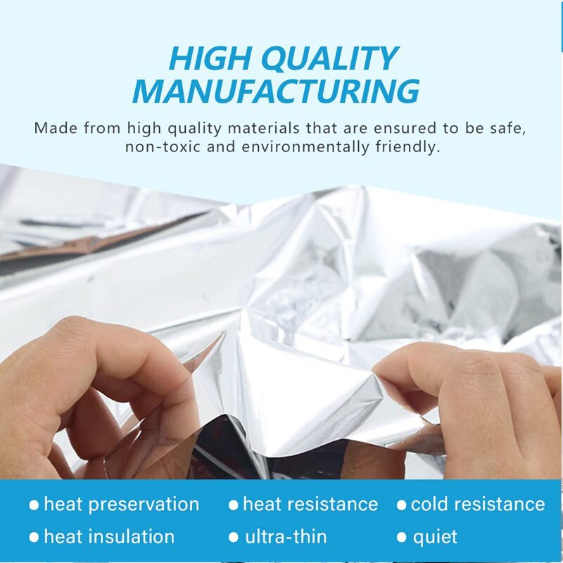 1PC Emergency Blankets Polyester Film Insulation Blankets for First aid Insulation Outdoor Survival