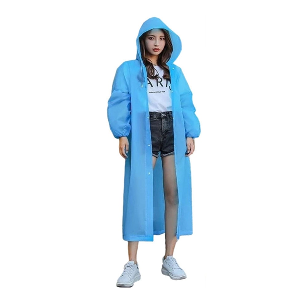 Raincoat Women Men Jacket Hooded Poncho for Outdoor Hiking Travel