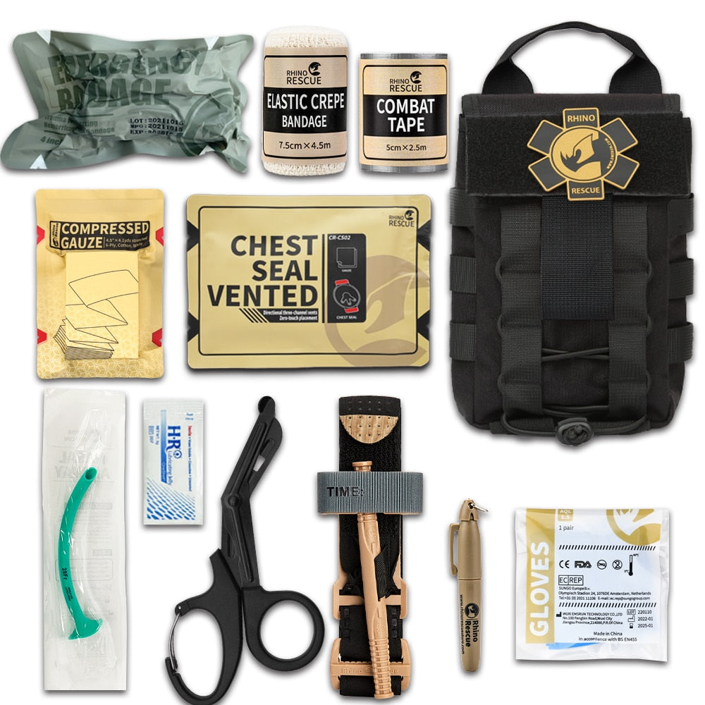 Rhino Rescue Tactical Trauma Kit First Aid Kit Molle Military Kit Bag Combat Emergency