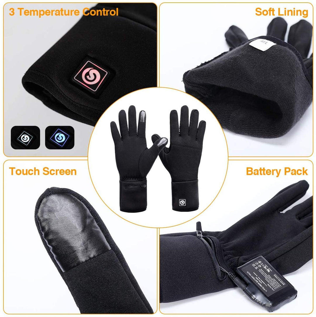 Heat Liner Heated Gloves Winter Warm Skiing Gloves Outdoor Sports Motorcycling Riding