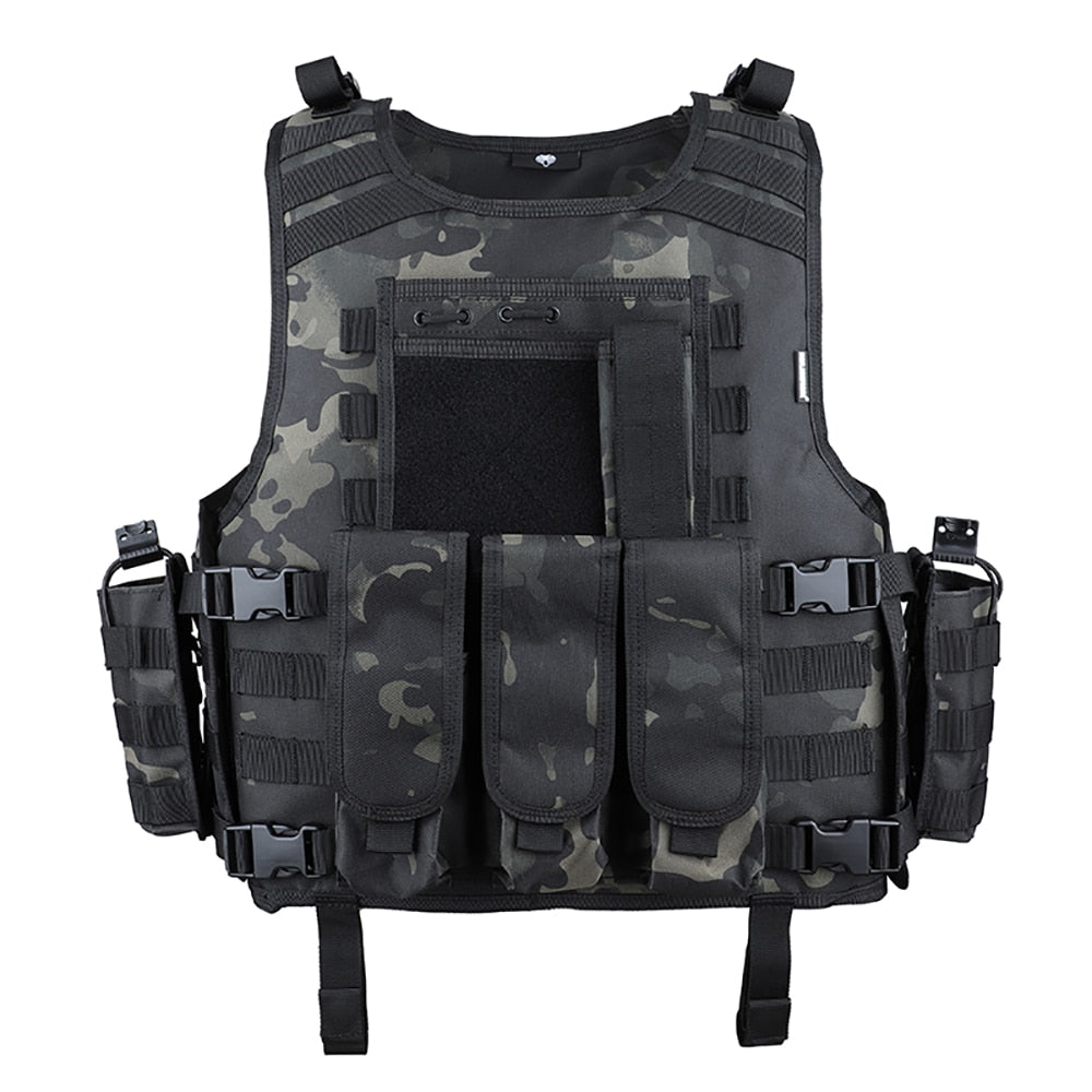 MGFLASHFORCE Airsoft Tactical Vest Plate Carrier Swat Paintball Vest Military Army Armor Police Vest