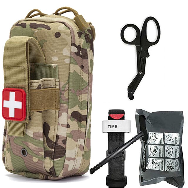 Tactical Survival First Aid Kit Molle Outdoor Gear Emergency Kits Trauma Bag Camping