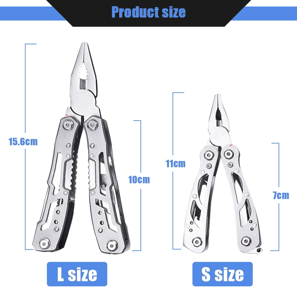 Multi-tool Pocket Knife Pliers Folding Mini Portable Fold Outdoor Tactical Hunting Survival Rescue