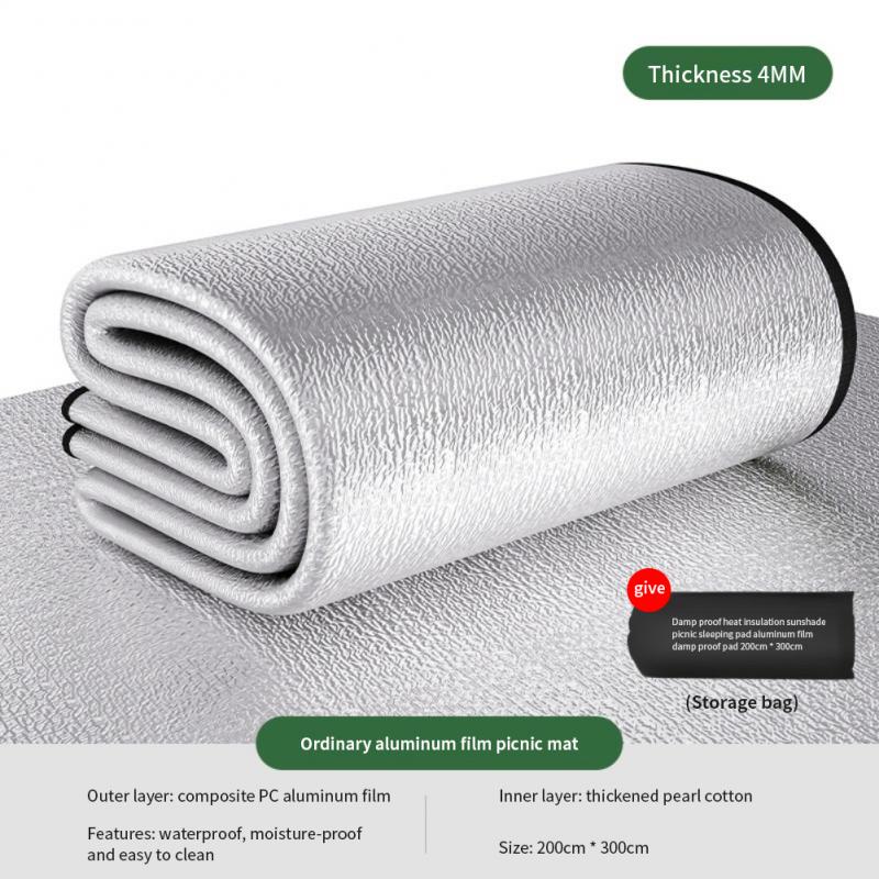 Outdoor Picnic Mat 8MM 200X200CM Thickness Widen Aluminum Foil Moistureproof Pad