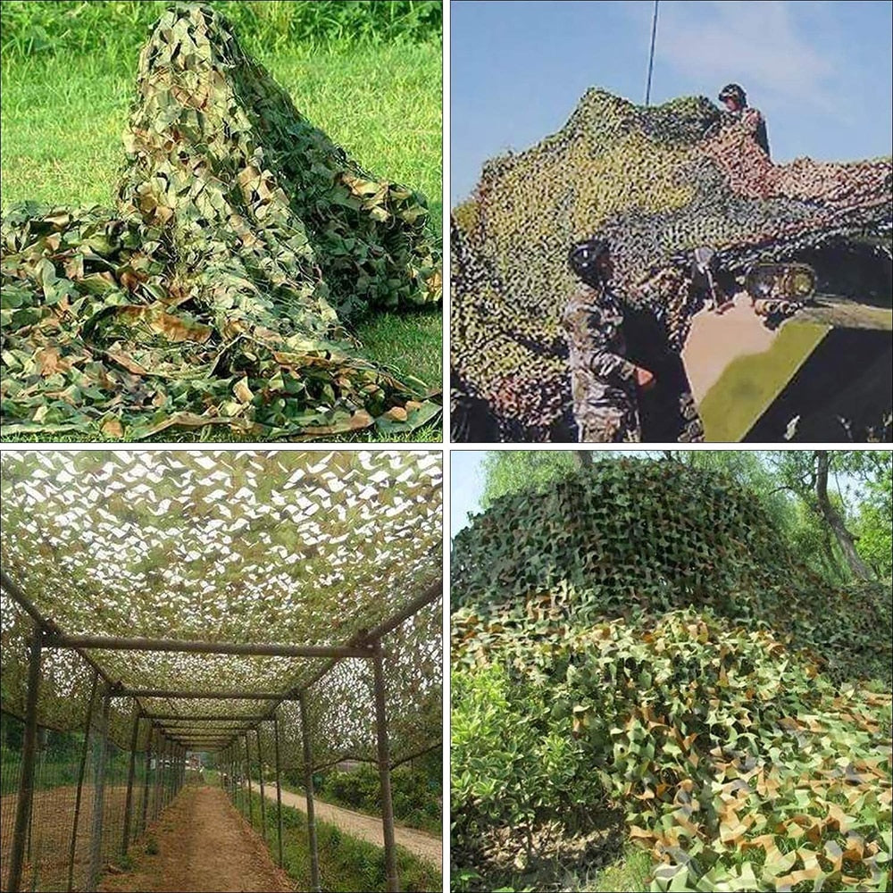 VILEAD Simple Garden Decoration Camouflage Nets Gazebo Mesh Fabric Army Military