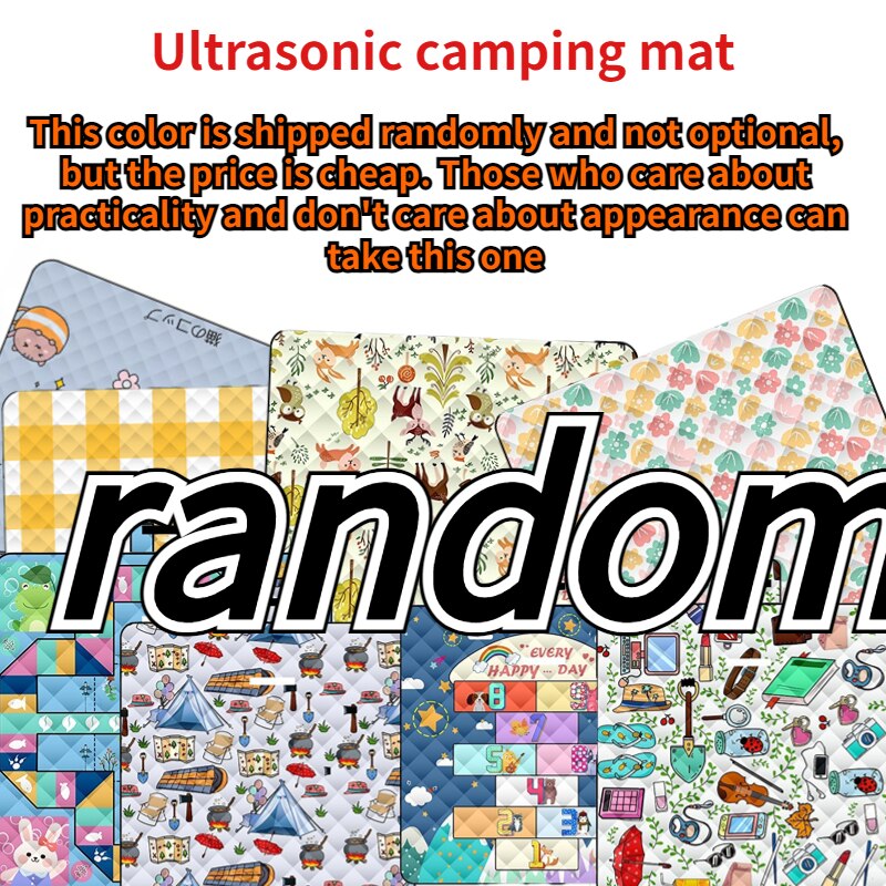 Pad Ultrasonic Picnic Mat Thickened Waterproof Beach Blanket Camping Tent Grassland Mat Outdoor