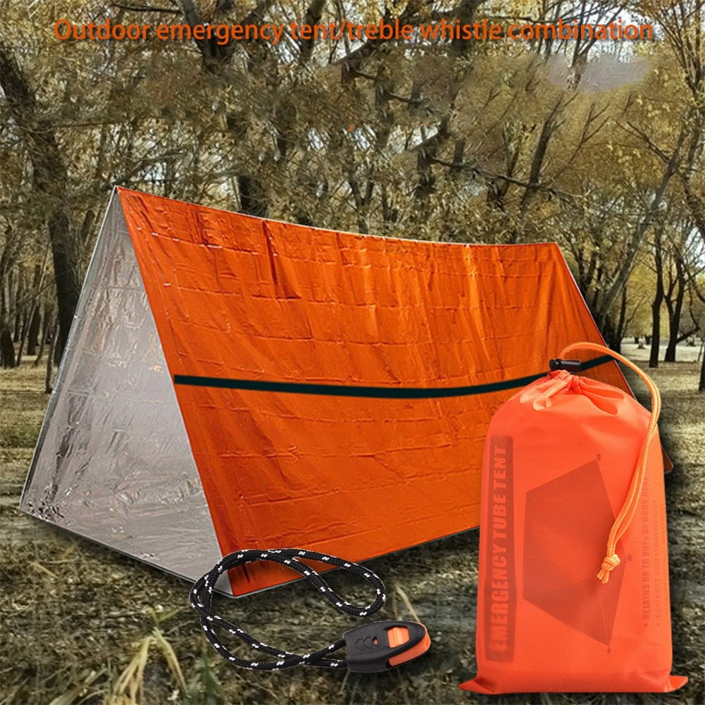 Easy To Carry Sleeping Bag Aluminum Film Tent Cold-proof Picnic Mat Sleeping Survival Warmth