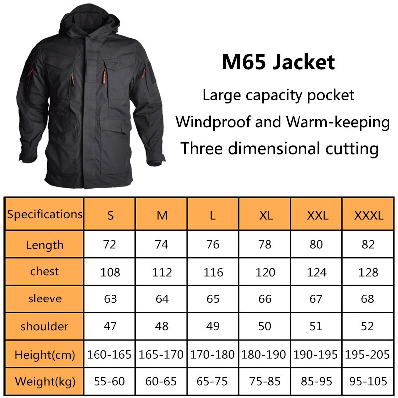 Jacket Army Fans Combat Men Clothing Hunting Windbreaker Military Jackets Windproof