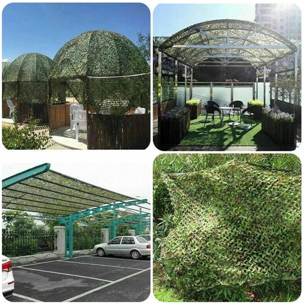 VILEAD Simple Garden Decoration Camouflage Nets Gazebo Mesh Fabric Army Military