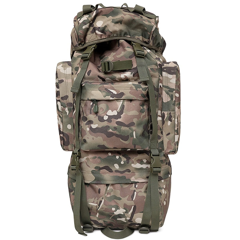 70L Large Capacity Men Backpack Military High Quality Waterproof Thickened Oxford