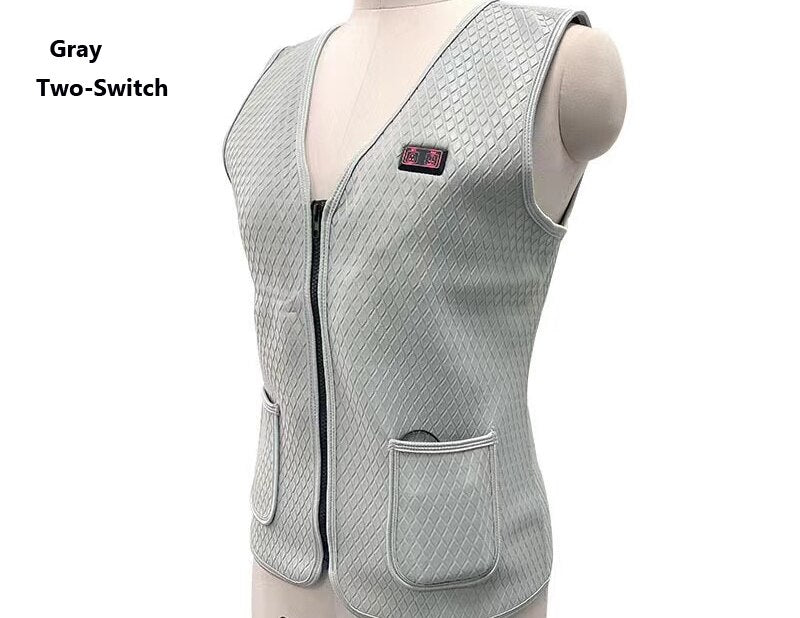 2022 USB Electric Jackets Heated Vest Winter Smart Heating Men Women Thermal