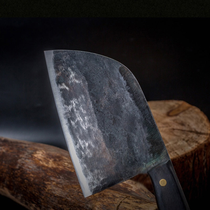 Full Tang Chef Knife Handmade Forged High-carbon Clad Steel Kitchen Knives Cleaver Filleting