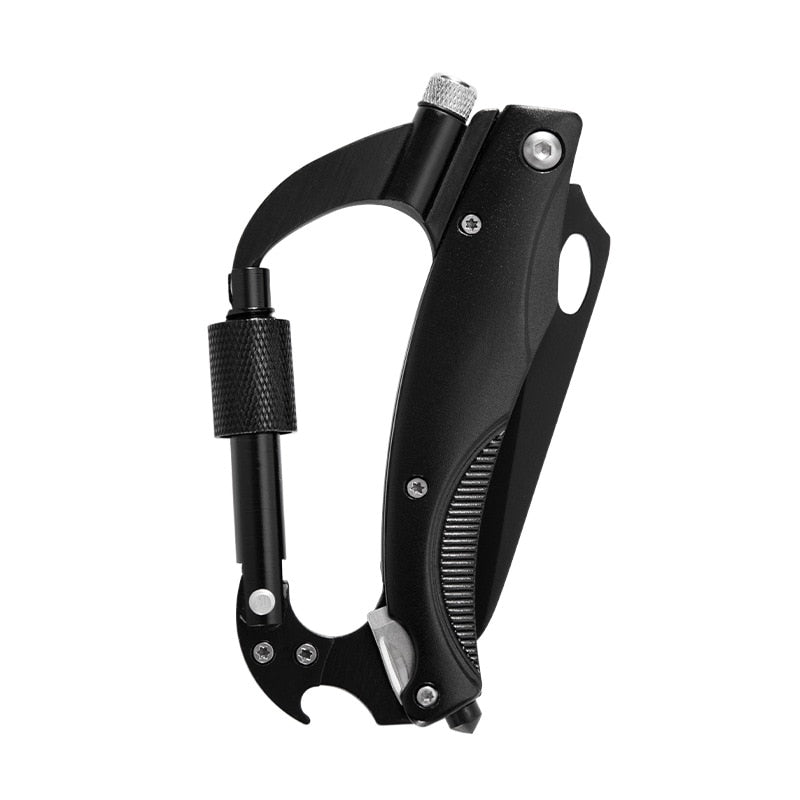 Camping 7-in-1 Pocket Multitool with Knife carabiner Bottle Opener Multi-tool Survival Multi-tool