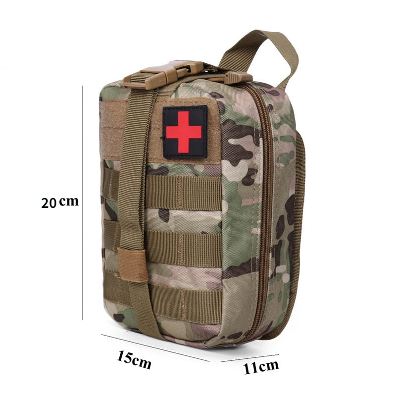 Outdoor First Aid Kit Tactical Molle Medical Bag Military EDC Waist Pack Hunting Camping Bag