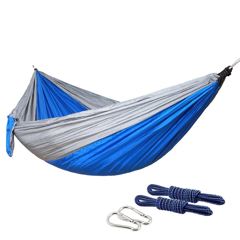 Color Matching Hammock Outdoor Camping Ultra Light Portable Hammock for Double Person Swing