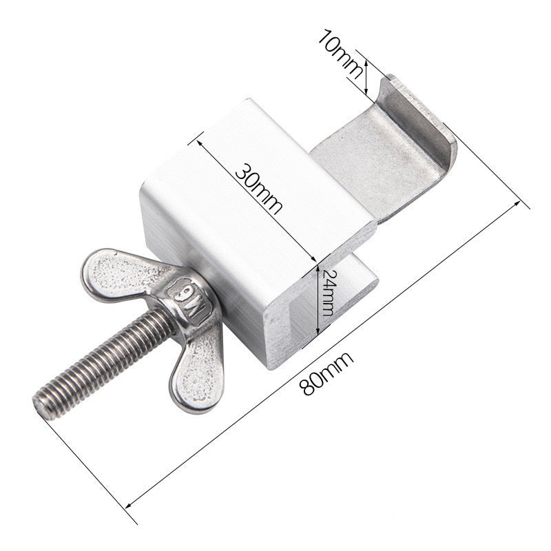 Portable Door Stopper Stainless Self-Defense Doorstop Lock Travel Anti-theft Childproof