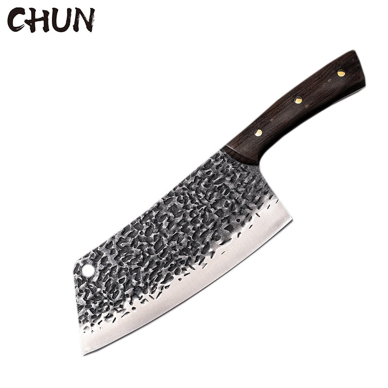 5CR15 Handmade Chopping Cleaver Butcher Knife High Carbon Steel Kitchen Chef Sets Forged