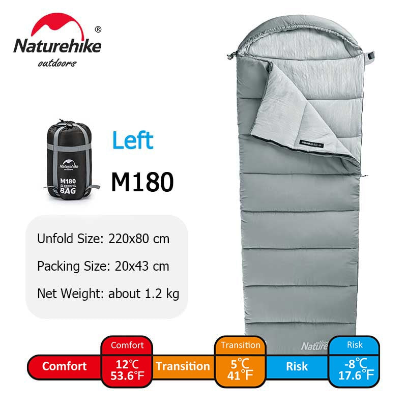 Naturehike M180 Lightweight Sleeping Bag M300 Double Camping Sleeping Bag M400 Machine