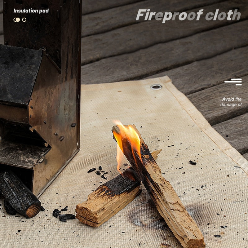 Fireproof Cloth Flame Retardant Insulation Mat Blanket Glass Coated Heat Insulation Pad